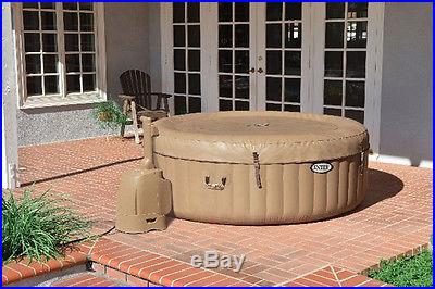 Intex Pure Spa 4-Person Inflatable Portable Hot Tub w/ Six Filter Cartridges