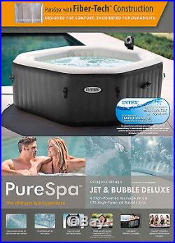 Intex Pure Spa 4-Person Inflatable Portable Jet & Bubble Massage Hot Tub 28453E