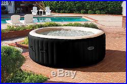 Intex Pure Spa 4-Person Jet & Bubble Deluxe Hot Tub with Six Filter Cartridges