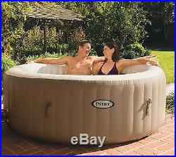 Intex Purespa 4 Person Inflatable Bubble Spa Heated Portable Hot Tub