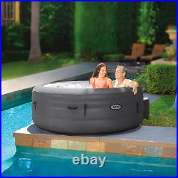 Intex SimpleSpa Bubble Massage 4 Person Hot Tub withInsulated Cover(Used)