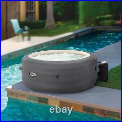 Intex SimpleSpa Bubble Massage 4 Person Inflatable Hot Tub with Insulated Cover
