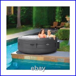 Intex SimpleSpa Bubble Massage 4 Person Inflatable Round Hot Tub Relaxing Out