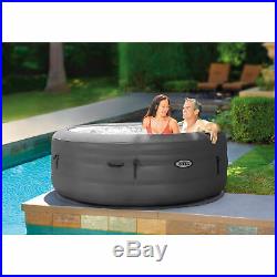 Intex Simple Spa 77in x 26in Inflatable Hot Tub with Pump & Cover (For Parts)