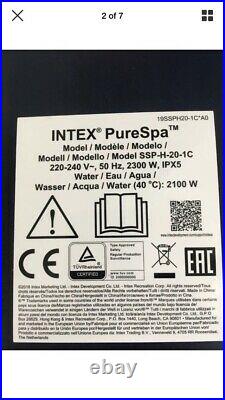 Intex pure spa Pump Water Heating