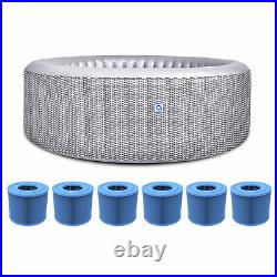 JLeisure Avenli 53 Inflatable Round Spa & 6 Filter Cartridges for ECO Pump