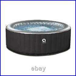 JLeisure Avenli 686 Liter 65 inch 3 Person Inflatable Round Hot Tub Spa, Black