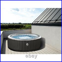 JLeisure Avenli 686 Liter 65 inch 3 Person Inflatable Round Hot Tub Spa, Black