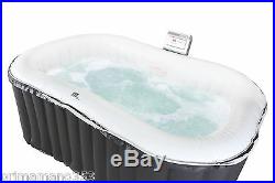 Jacuzzi 104 Jets Inflatable Jacuzzi Hot Spa with Shelf in Rattan