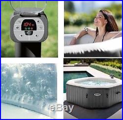 Jacuzzi Outdoor Spa Portable 4 Person Hot Bubble Massage Octagonal Swimming Pool