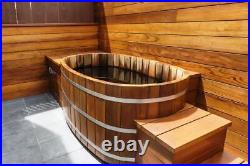 Japanese Wood Ofuro Soaking Tub for 2 Wood Fired Heater