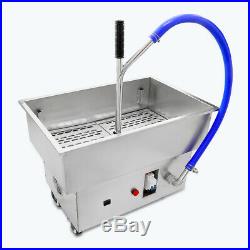 Kitchen 58L Portable Fryer Oil Filter Cart Machine Commercial Filtration System