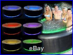 Laminated pvc inflatable spa with led lights 1.8m. 65m filter fully portable wit
