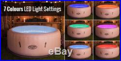 Lay-Z-Spa Paris Air Jet Inflatable Hot Tub Spa with LED Lights For 4-6 Person