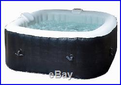 Lifesmart Deluxe 4 to 6-Person 130-Jet Portable Inflatable Square Hot-Tub Spa