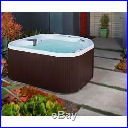 Lifesmart LS400-S Spas Home 22 Jets 4 Person Hot Tub with Multi Color LED Lights