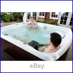 Lifesmart Spas LS550 Plus 5 Person Lounge Hot Tub Spa with 45 Jets and Cover