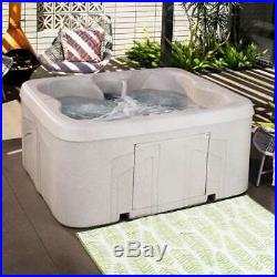 Lifesmart Spas Rock Solid Simplicity 4-Person Hot Tub Spa with Cover (Damaged)