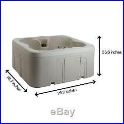 Lifesmart Spas Rock Solid Simplicity 4-Person Plug & Play Hot Tub Spawith Cover4