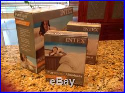 Lot Of 2 INTEX Pure Spa Hot Tub Head Rest Pillow +1 Cupholder Tray Same Day Ship
