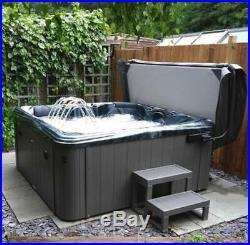 Luxury Hot Tub 100 Jets 6 Person 32 Amp Bluetooth Music Grey New
