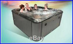 Luxury Hot Tub 100 Jets 6 Person 32 Amp Bluetooth Music Grey New -60% Price