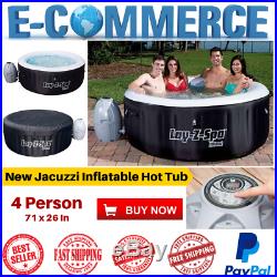 Luxury Jacuzzi Air Jet Inflatable Hot Tub For 4-6 Person Massage Spa With Cover