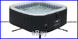 MSPA Alpine Self Inflatable Hot Tub Jacuzzi Bubble Spa Square 6 Peoples Garden