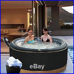 MSPA Portable Bubble Spa Inflatable 4 Person 118 Jet Comfort Hot Tub Round Vinyl