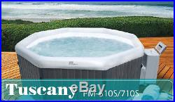 MSpa Luxury Tuscany Octagonal Bubble & Jet Spa 4-5 Person Hot Tub PM-610S