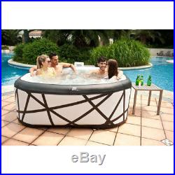 MSpa M-029S Luxury Soho 4 Person 132 Jet Inflatable Jacuzzi Spa Hot Tub with Pump
