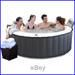 MSpa Silver Cloud B112 138 Air Jets 4+2 Person Round Inflatable Hot Tub