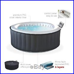 MSpa Silver Cloud B112 138 Air Jets 4+2 Person Round Inflatable Hot Tub