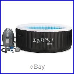 Miami Inflatable Portable Hot Tub 54124, 4 Person Lay-Z-Spa With Soothing Jets