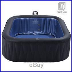 Mspa Inflatable Portable Hot Tub 6 Persons Outdoor Hydrotherapy Spa Jacuzzi