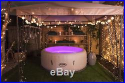 NEW 2016 Lay Z Spa Paris Airjet 4-6 Person Spa with 7-Colour LED Lights