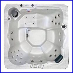 NEW 6 Person Hot Tub LED Lit waterfall, 29 stainless steel jets, Plug and play