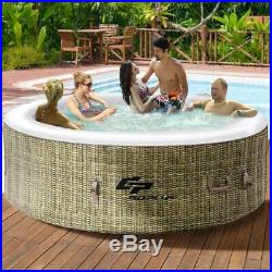 NEW 6 Person Portable Inflatable Hot Tub Outdoor Jacuzzi Jets Bubble Massage Spa