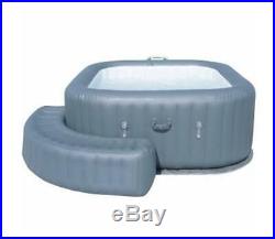 NEW Comfy Inflatable Lay-Z-Spa Hot Tub Square Grey Spa Surround Bench Seat