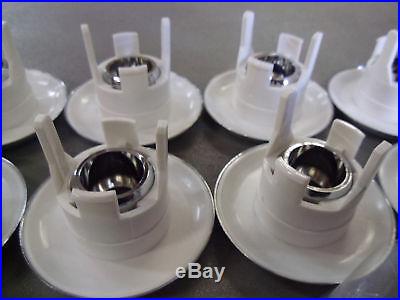 NEW HOT TUB JETS SET OF 8 CHROME 6CM AIR BUTTON NuWhirl