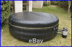NEW HeatWave Pinnacle Deluxe Spa Inflatable Portable Hot Tub with Bubble Therapy