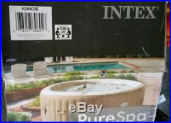 NEW Intex Pure Spa 4-Person Inflatable Portable Heated Bubble Hot Tub Jacuzzi