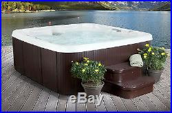 New 6 Person 65 Jet Primo Hot Tub Spa Mahogany with Steps Cover Waterfall