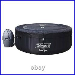 New Coleman 71 x 26 Portable Inflatable Spa 4-Person Hot Tub 120 Jets- Black