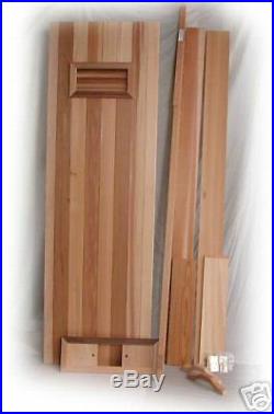 New Insulated Cedar Sauna Door