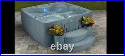 New Jacuzzi 6 Person 29 Jet Square Plug And Play Hot Tub Led Waterfall Ozonater