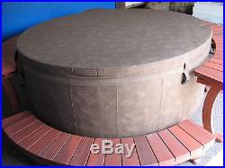 New Softub Model 300 Portable Spa/Hot Tub with Wood Deck Surround
