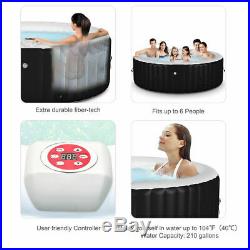 Outdoor Portable Inflatable Bubble Massage Spa Hot Tub 6 Person Relaxing Jacuzzi