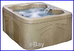 Outdoor Spa Hot Tub Patio Jacuzzi 12-Jets Deck 4 Person Waterfall Energy Cover