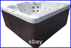 PCS3700 6 Person Outdoor Whirlpool Lounger Spa Hot Tub with 37 Therapy Jets